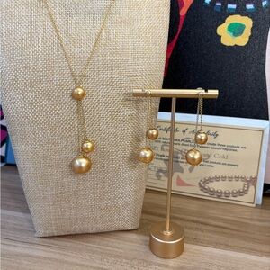 K18 18K South Sea Pearls SSP Deep Golden  custom set necklace and earrings